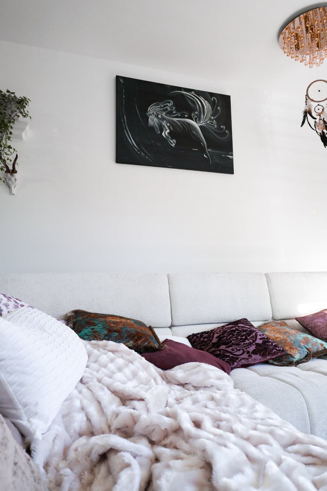 'Wild Spirit' on the living-room wall